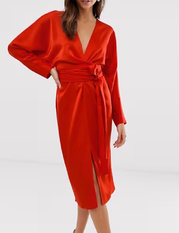Rochie medie ASOS, rosu