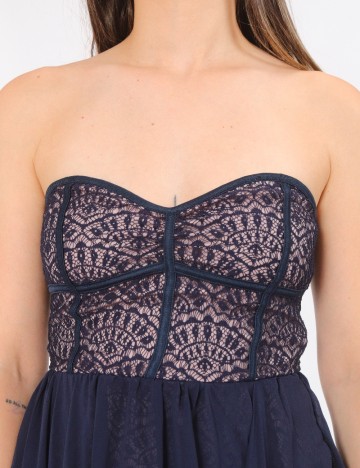 Rochie scurta Bershka, bleumarin