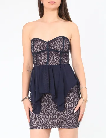 Rochie scurta Bershka, bleumarin