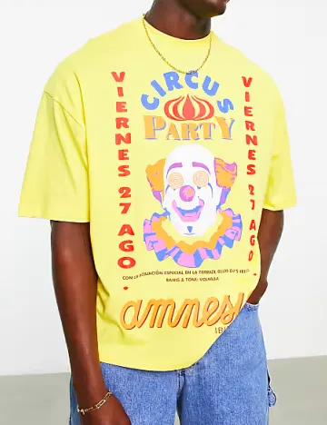 Tricou Oversize ASOS, galben