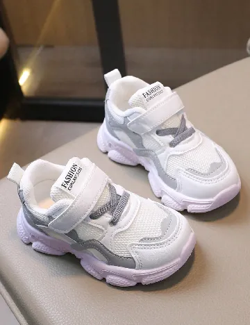 Adidasi Shein Kids, alb/gri