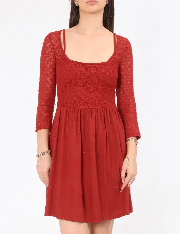 Rochie scurta Bershka, rosu