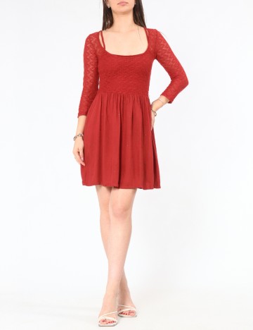 Rochie scurta Bershka, rosu