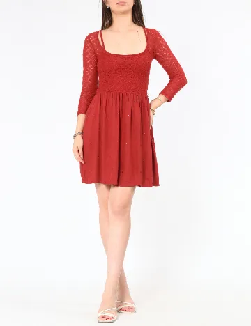 Rochie scurta Bershka, rosu