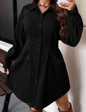 Rochie scurta SHEIN CURVE, negru