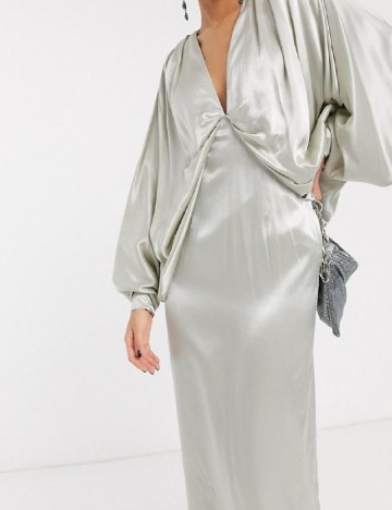 Rochie medie ASOS, gri