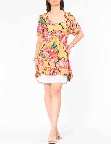 Rochie scurta Zara, mix culori