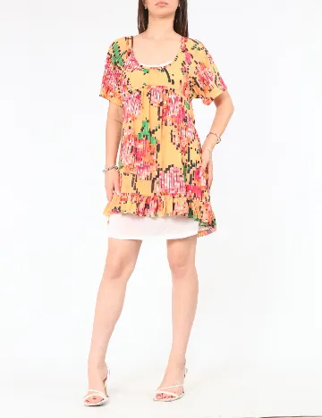 Rochie scurta Zara, mix culori