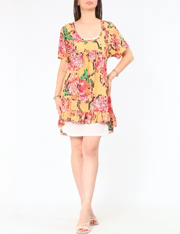 Rochie scurta Zara, mix culori