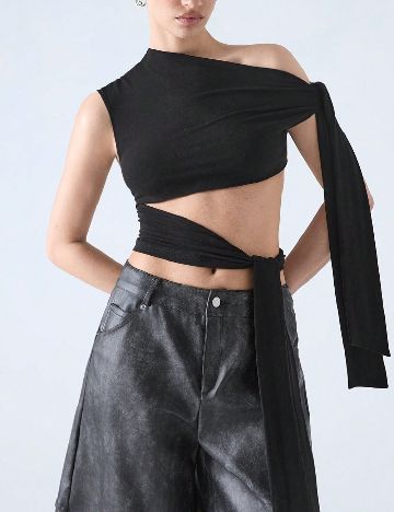 Top SHEIN, negru