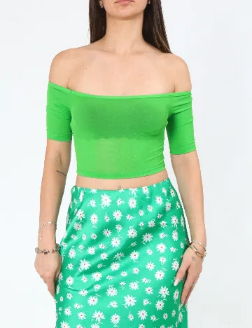 Top Zara, verde