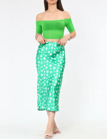 Top Zara, verde