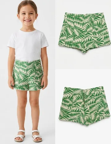 Pantaloni scurti Zara, verde