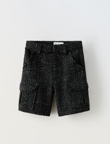 Pantaloni scurti Zara, negru