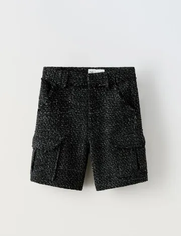 Pantaloni scurti Zara, negru