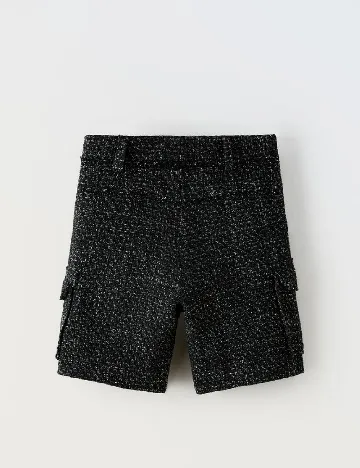 Pantaloni scurti Zara, negru