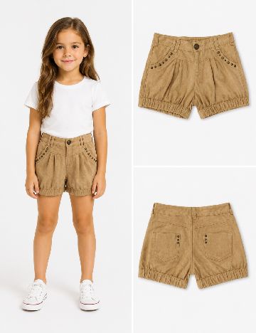 Pantaloni scurti Zara, maro