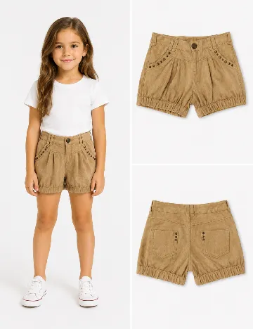 Pantaloni scurti Zara, maro