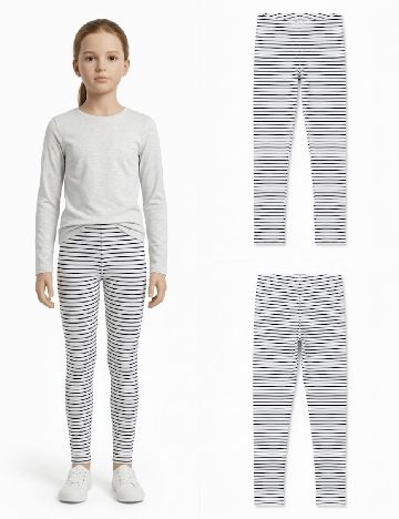 Colanti Zara, alb/albastru