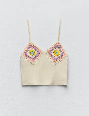 Top Zara, crem
