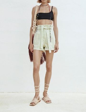 Pantaloni scurti Zara, verde