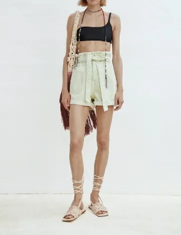 Pantaloni scurti Zara, verde