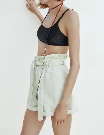 Pantaloni scurti Zara, verde