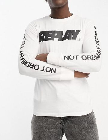 Bluza Replay, alb