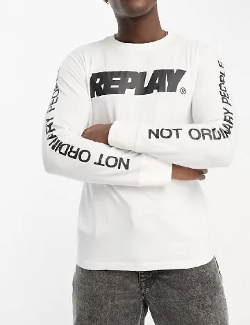 Bluza Replay, alb