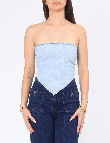 Top Zara, albastru