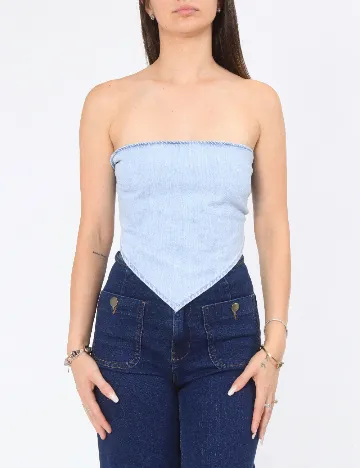 Top Zara, albastru