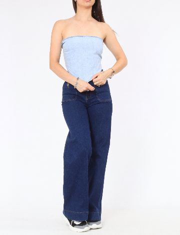 Top Zara, albastru