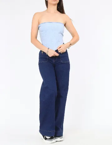 Top Zara, albastru
