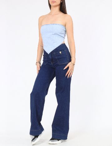Top Zara, albastru