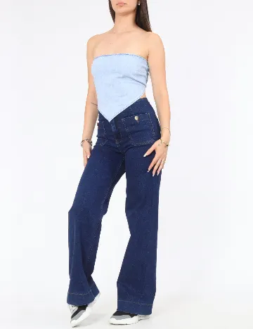 Top Zara, albastru