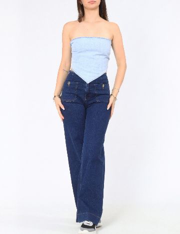 Top Zara, albastru