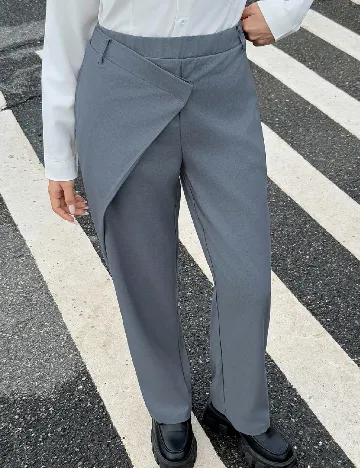 Pantaloni Shein Kids, gri