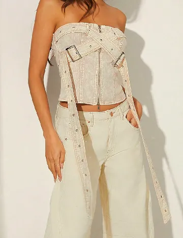 Top SHEIN, crem