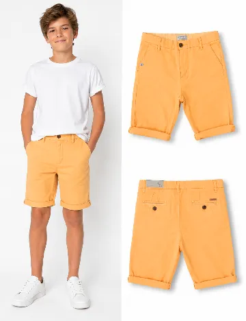 Pantaloni scurti Zara, portocaliu