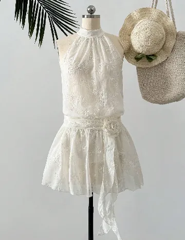 Rochie scurta SHEIN, alb