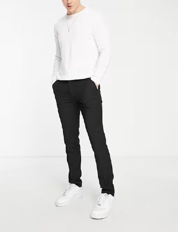 Pantaloni Topman, negru