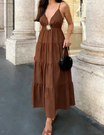 Rochie lunga SHEIN, maro