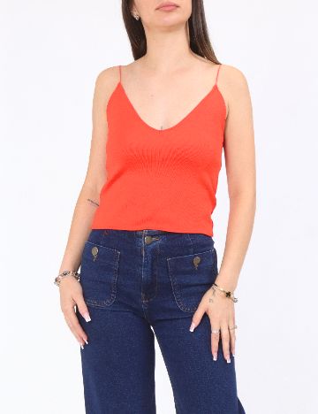 Top Zara, portocaliu