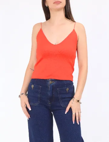 Top Zara, portocaliu