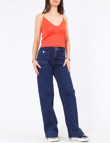Top Zara, portocaliu