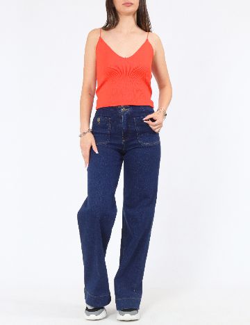 Top Zara, portocaliu