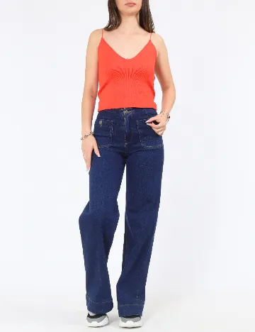 Top Zara, portocaliu
