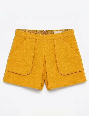 Pantaloni scurti Zara, galben