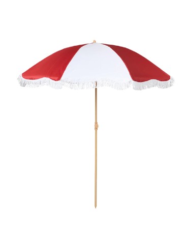 Umbrela de plaja, Ø 172 cm ACTION, alb/rosu