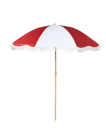 Umbrela de plaja, Ø 172 cm ACTION, alb/rosu